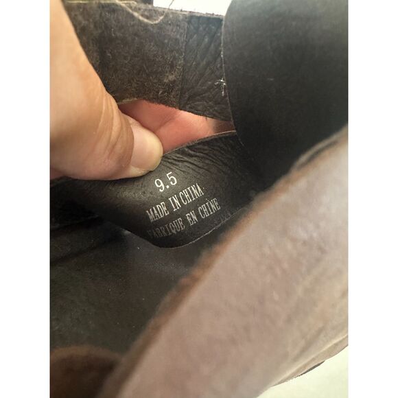 Jeffrey Campbell Elective Fisherman Sandals Sz 9.5 Brown Horse Leather - Picture 8 of 8